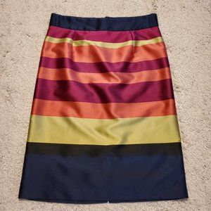 Eliza J Stripe A Line Skirt Size 8